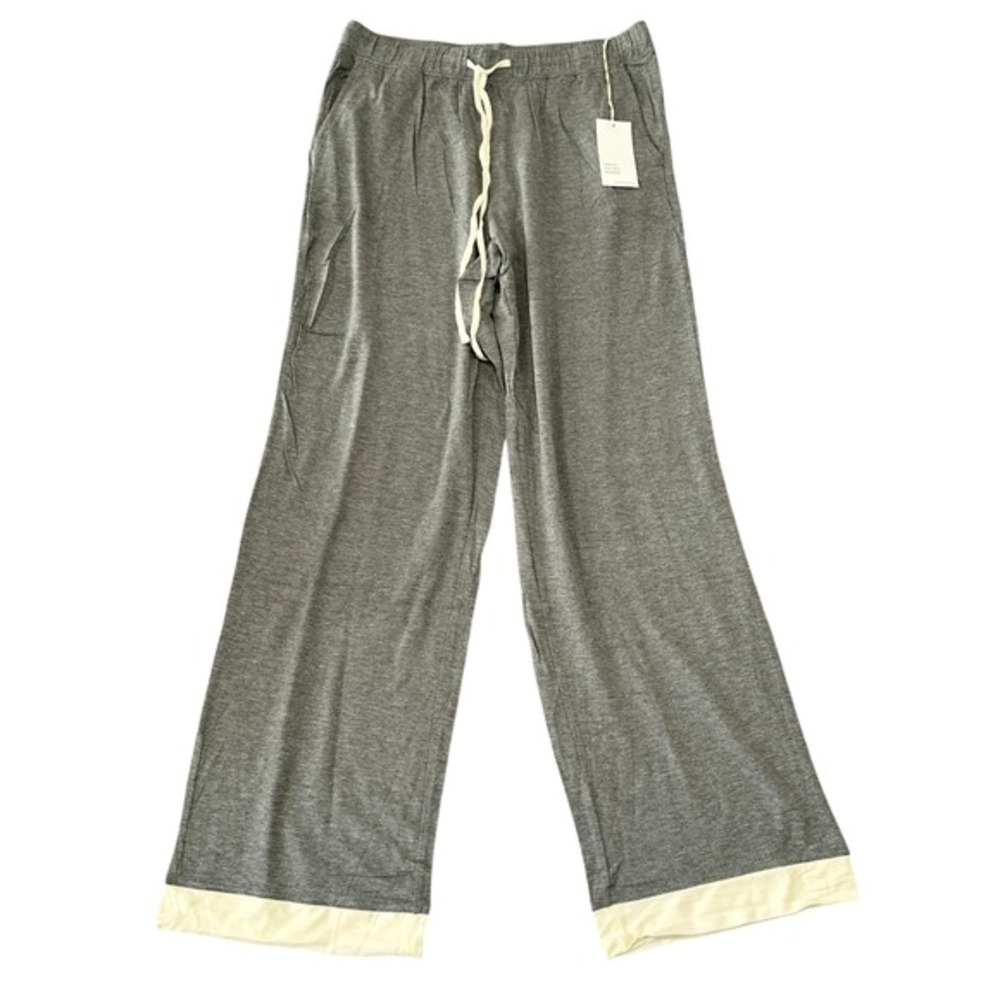 Haven Well Within Gray Tencel Lyocell Lounge‎ Pants Wide Leg Flowy House Pants